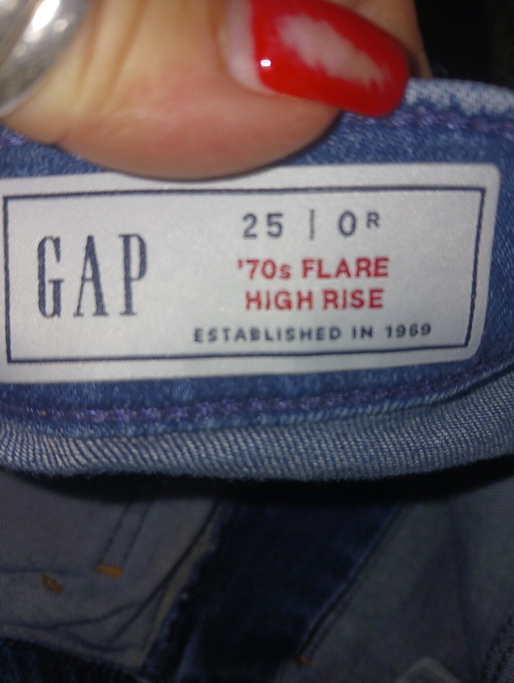 GAP Light Blue 1970's Flare Women’s Jeans's - Picture 5 of 5